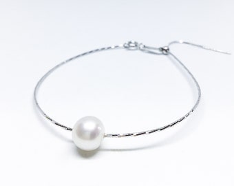 Blest Jewellery-Pearl Bracelet - AAA7-8MM White Color Freshwater Pearl Bracelet - Bridal Pearl Jewelry