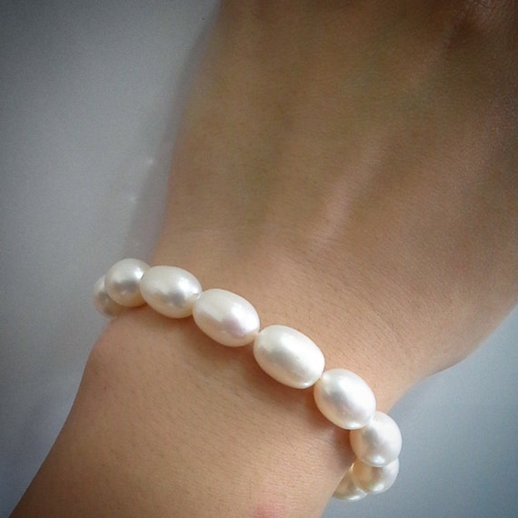 ブレスレット LANARCHIVE Babette Beads Bracelet Blest Jewellery-pearl Bracelet - AA 6-7 Inches White Color