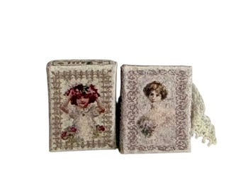 Dollhouse Miniature 1” Scale Lace Boxes
