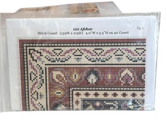 Dollhouse Miniature 1” Scale Embroidery Rug Kit by Bobbie Schoonmaker