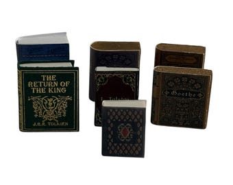 Dollhouse Miniature 1” Scale Faux Books