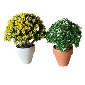 Dollhouse Miniature 1&quot; Scale Potted Foam Bush