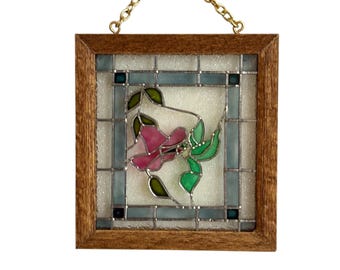 Dollhouse Miniature 1” Scale Stain Glass Window by Barbara Sabia
