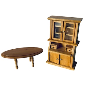 Dollhouse Miniature 1” Scale Table or Cabinet