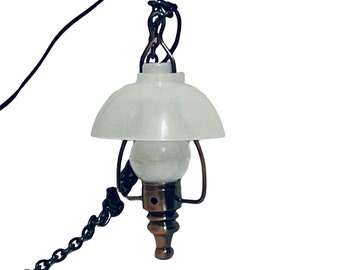 Dollhouse Miniature 1" Scale Black Hanging Light