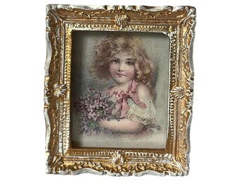 Dollhouse Miniature 1” Scale Little Girl Picture