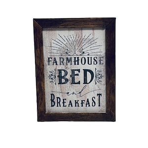 Dollhouse Miniature 1” Scale Farmhouse Sign