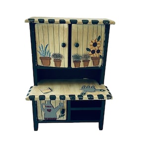 Dollhouse Miniature 1” Scale Hutch
