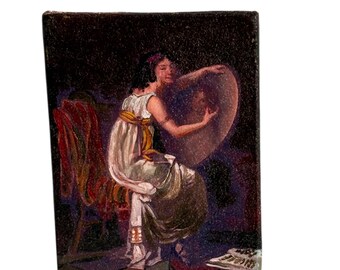 Dollhouse Miniature 1” Scale Painting of Rose Ade’laide