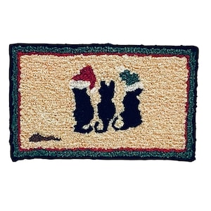 Dollhouse Miniature 1” Scale Christmas Rug