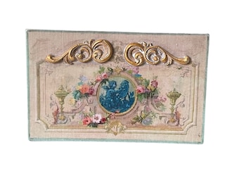 Dollhouse Miniature 1” Scale French Style Wall Panel