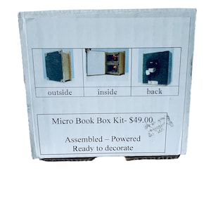 Dollhouse Miniature 1/4” Scale Micro Book Kit
