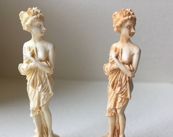 Statue miniature de jardin de dame dansante à l'échelle 1/2" pour maison de poupée