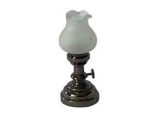 Dollhouse Miniature 1” Scale Hurricane Lamp