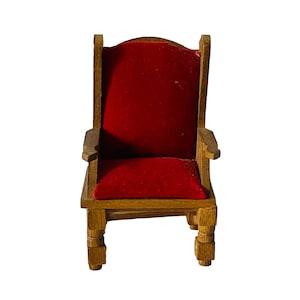 Dollhouse Miniature 1&quot; Scale Vintage Chair