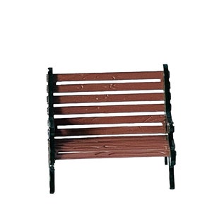 Dollhouse Miniature 1/2” Scale Garden Bench
