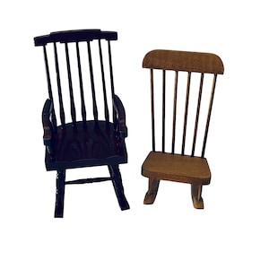 Dollhouse Miniature  1&quot; Scale Rocking Chair