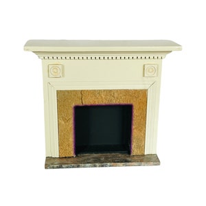 Dollhouse Miniature 1&quot; Scale Fireplace