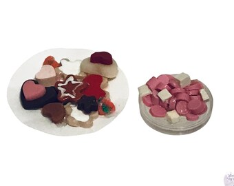 Dollhouse Miniature 1” Scale Valentine Candy & Cookies