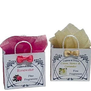 Dollhouse Miniature 1” Scale Crabtree & Evelyn Shopping Bag