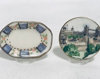 Dollhouse Miniature 1” Scale Plates