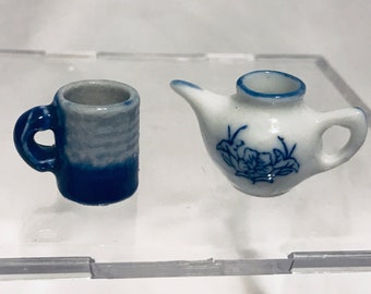 Dollhouse Miniature 1” Scale Tea Pot or Mug