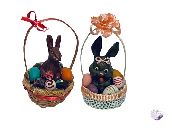 Dollhouse Miniature 1” Scale Easter Basket - Etsy