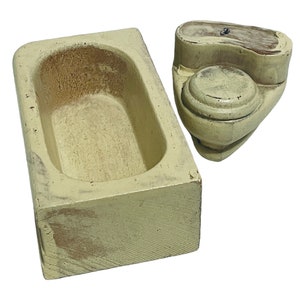 Dollhouse Miniature 1” Scale StromBecker Vintage Tub or Toilet