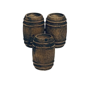 Dollhouse Miniature 1” Scale Barrels
