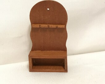 Dollhouse Miniature 1" Scale Wood Spoon Holder