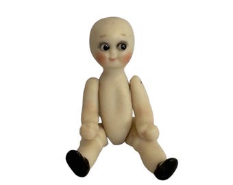Dollhouse Miniature 1" Scale Porcelain Googlly Eyed Baby Doll