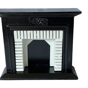 Dollhouse Miniature 1” Scale Fireplace