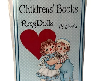 Dollhouse Miniature 1” Scale Rag Doll Children’s Book Kit