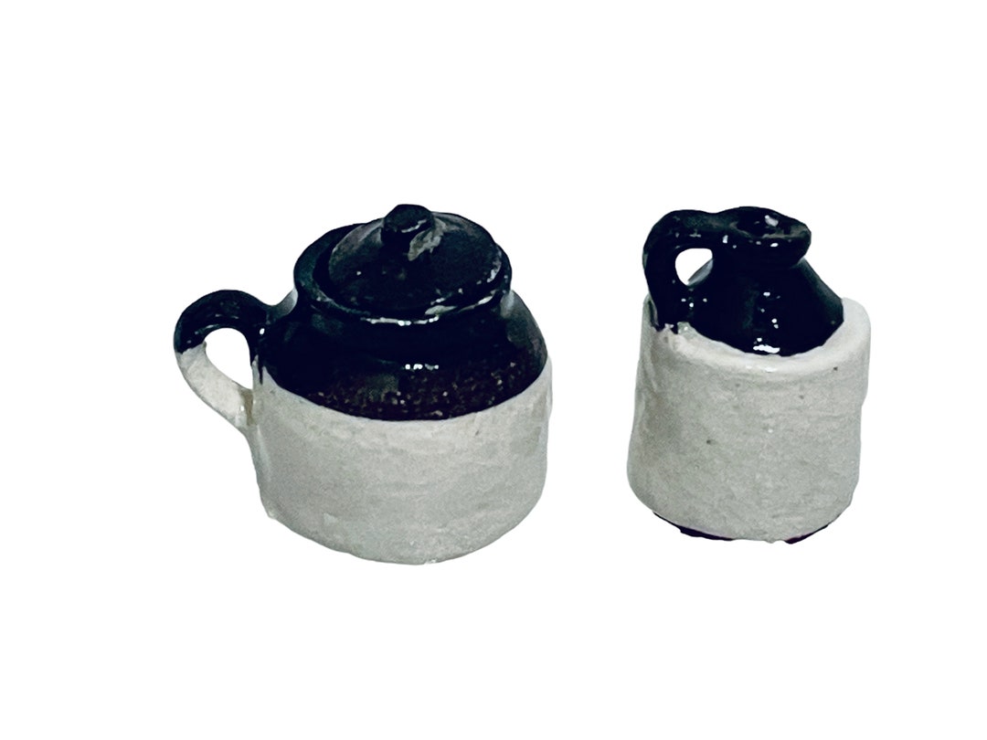 Dollhouse Miniature 1/2” Scale Sam Dunlop Jug or Bean Crock - Etsy