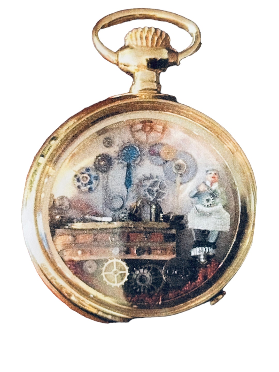 Dollhouse Miniature 1/144” Scale Steampunk Scene in Pocket Watch Kit - Etsy