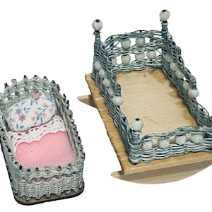 Dollhouse Miniature 1&quot; Scale Rocker Cradle  or Bassinet