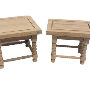 Dollhouse Miniature 1&quot; Scale Unfinished Table