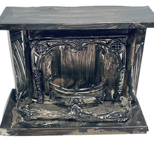 Dollhouse Miniature 1” Scale Fireplace