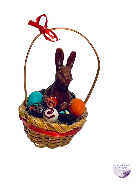 Dollhouse Miniature 1” Scale Easter Basket - Etsy