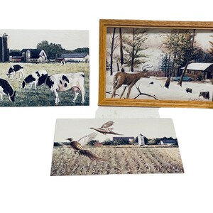 Dollhouse Miniature 1” Scale Animal Pictures