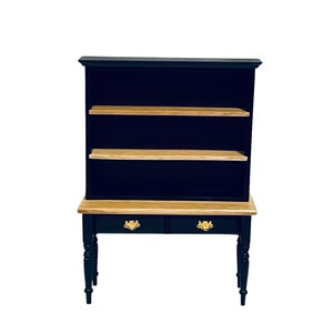 Dollhouse Miniature 1” Scale Black Hutch