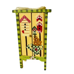 Dollhouse Miniature 1" Scale Hand Painted Cabinet