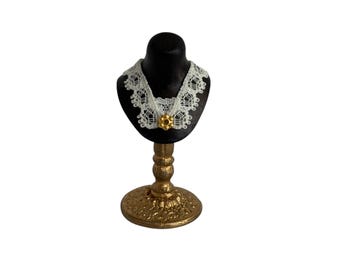 Dollhouse Miniature 1” Scale Bust with Lace Collat
