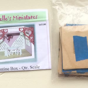 Dollhouse Miniature 1/4” Scale Valentines Box