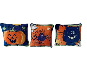 Dollhouse Miniature 1” Scale Halloween Pillows