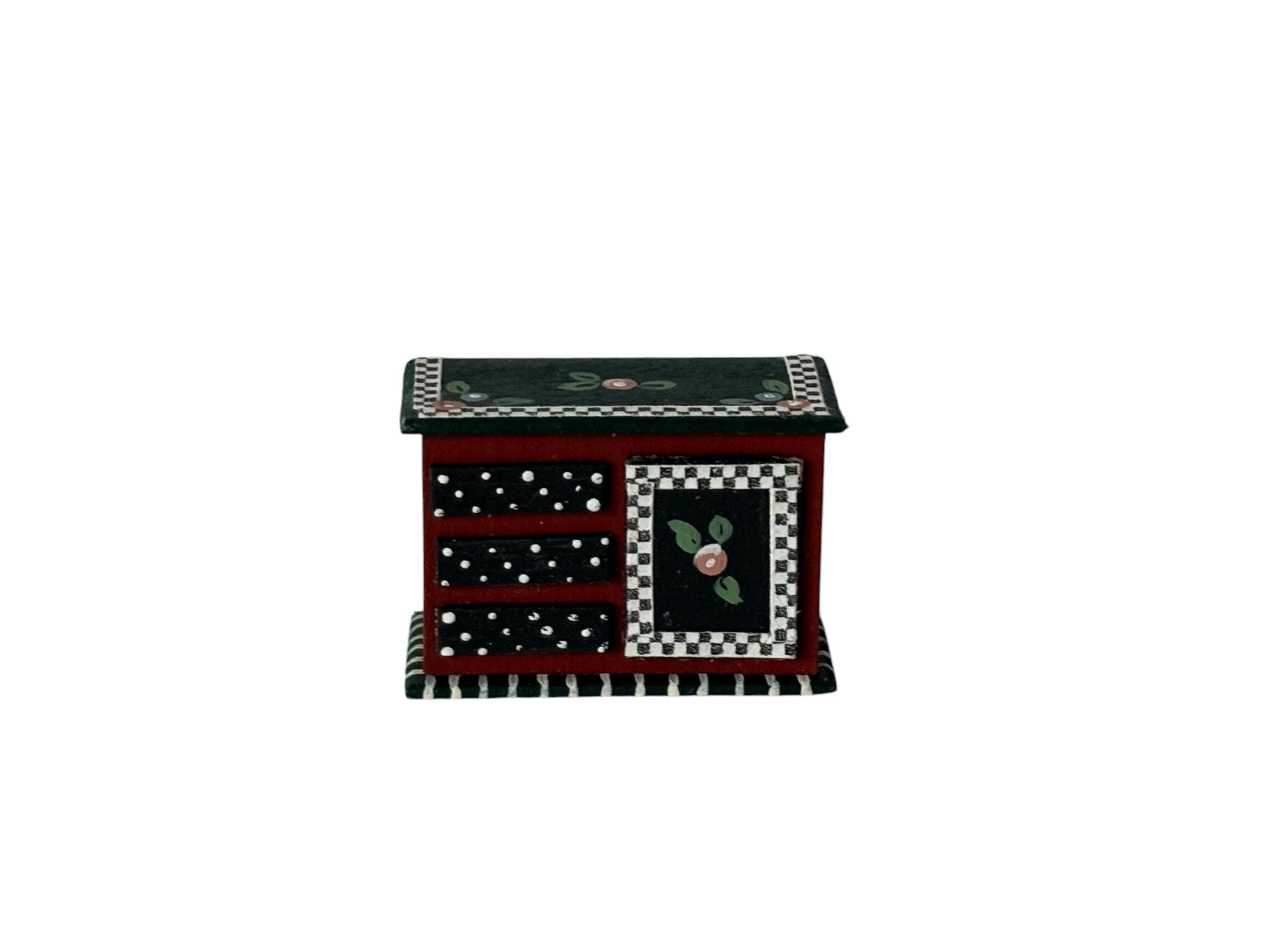 Dollhouse Miniature 1/4” Scale Cabinet by Karen Gibbs - Etsy