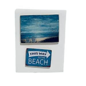 Dollhouse Miniature 1” Scale Beach Signs