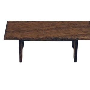 Dollhouse Miniature 1” Scale Bench