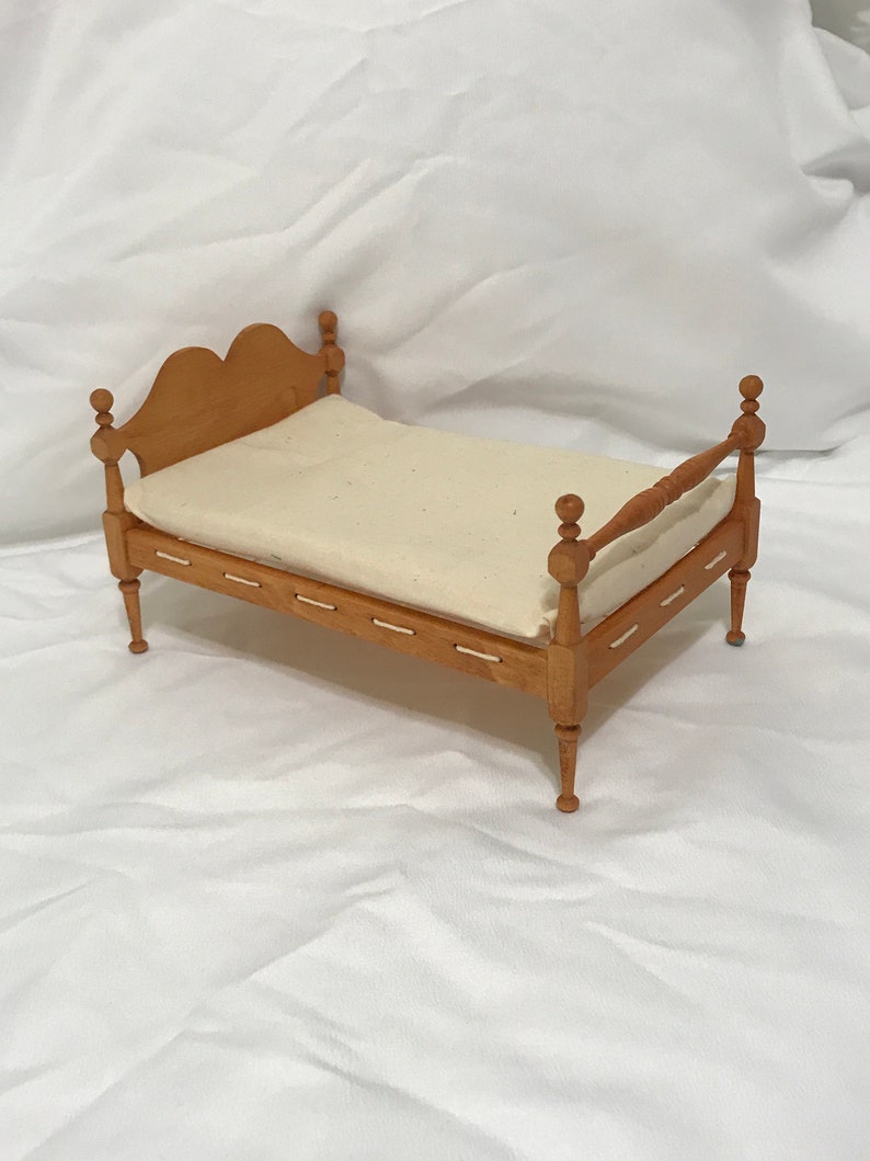 Dollhouse Miniature 1 Scale Bed by Warren Dick 1984 Etsy