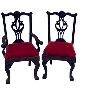 Dollhouse Miniature 1&quot; Scale Bespaq Arm Chair or Side Chair